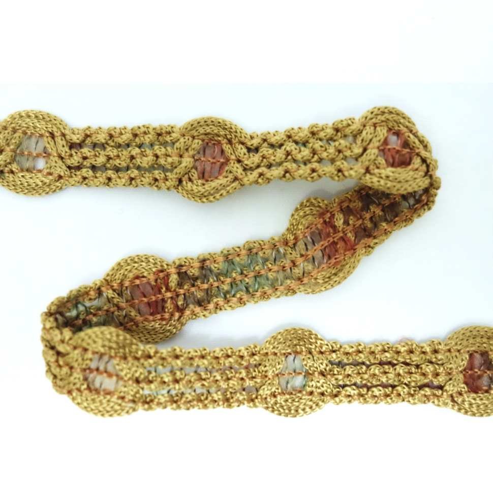 Leather Goods Industry Section Deep beige rigid braid